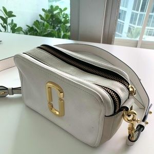 Marc Jacobs The Snapshot 21 White Shoulder Bag